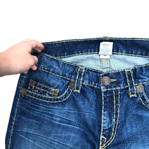 Vintage True Religion Jeans Size 36 Bobby Super T Blue - Picture 5 of 10